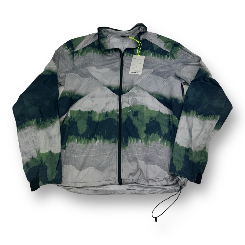 CRAFT NWT ADV Essence Wind Full Zip‎ Jacket Multicolor Cactus Men's Size XL